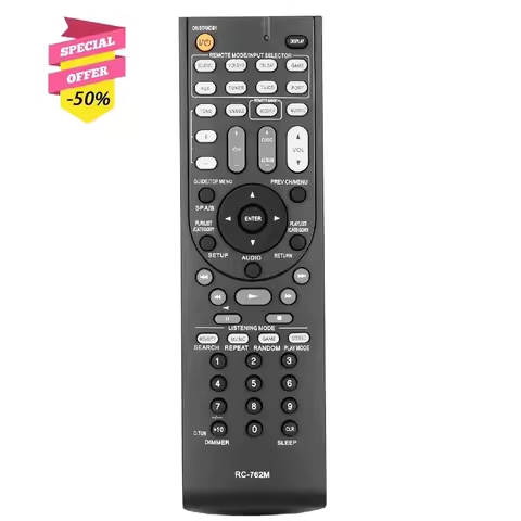 RC-762M Remote Control For ONKYO AV Receiver HT-R280 HT-R290 HT-R358 HT-R380 HT-R390 HT-R538 HTP-380