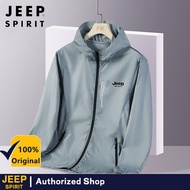 Jeep Spirit Hiking Waterproof Jacket Men Camping Running Sun-Protective Windbreaker Quick Dry Outdoo