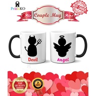 Lovers Couple Mug w/ Angel &amp; Devil design