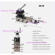 0618 Lathe Tool Holder Assembly Small Machine Tool Holder Accessories, Small Pallet, Square Tool Hol
