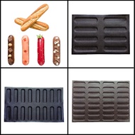 Meibum 3 Types Long Loaf Baguette Bun Silicone Baking Mold Eclair Cookie Bread Non Stick Mould Glass