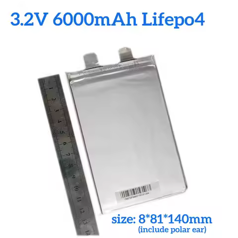 Gtk 3.2V 6Ah 6000mAh 6A lithium liFePo4 Rechargeable battery cell No 3.7V 5Ah 5A 10Ah 12Ah 10A for D