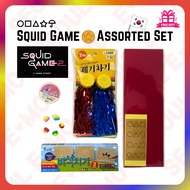 Squid Game Assorted Set / Korean Traditional Games Gonggi Jegi Ddakji Flying Stone