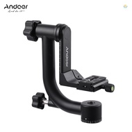 Andoer Heavy Duty Metal Panoramic Gimbal Tripod Head with Arca-Swiss Standard Quick Release Plate Al