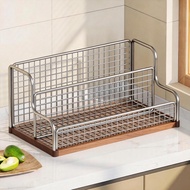 [in stock] Kitchen storage rack for stove, large-capacity divider for oil, salt, sauce, and vinegar,