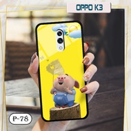 OPPO K3 3D glass case - cute image