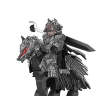 FQ101 Berserker Mount Magnetic Weapon Anime Medieval Building Block Minifigure Assembly Boy Toy
