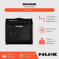 NUX PA-50 Dual Input 50-Watt Powered Personal Monitor Speaker with 6.5" Woofer