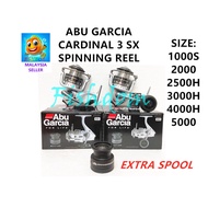 FISHDOM ABU GARCIA CARDINAL 3 SX SPINNING FISHING REEL 1000S 2000 2500H 3000H 4000H 5000