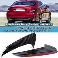 Rear Bumper Splitter Spoiler Rear Canard Air Vent Trim for Mercedes Benz CLS Class W218 CLS250 2014-