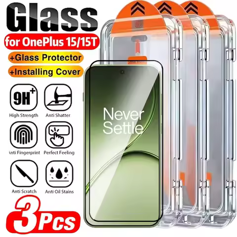 1-3PCS For OnePlus 15 15T Screen Protector Dust Free Tempered Glass for OnePlus 13 12 11 10 9 8 Pro