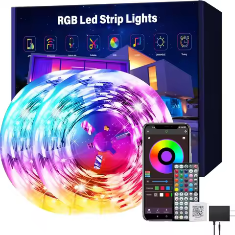 2-20M RGB LED Strip Light SMD 5050 USB Remote&APP Control Bluetooth Flexible Tape Diode Ribbon for T