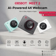 OBSBOT Meet 2 4K AI Webcam Auto Focus 60fps HDR PC Camera Dual Mic for Live Stream & Gaming