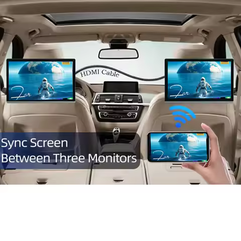 14 inch IPS 4K Car Headrest Monitor Tablet PC Car Rear Multimedia Android 12 HDMI TV Multifunction I