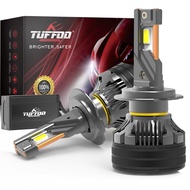 TUFFOO 2PCS 150W Car LED Headlight Bulb H7/H4/H1/H11/9005/9006/9012 HIR2 D2H 6000K White /4300K Warm
