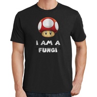 I Am A Fungi Graphic T Shirt Mario Fun Guy 1 Up Extra Life Mushroom 446