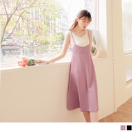 OB DESIGN ★ SPAGHETTI STRAP SLEEVELESS CHIFFON MIDI DRESS ★ 2 COLOR ★ S-XXXL SIZE ★ PLUS SIZE