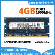 Hynix DDR3 RAM 4GB 1600MHz หน่วยความจำแล็ปท็อป2Rx8 PC3-12800S 204Pin SODIMM โมดูลหน่วยความจำ
