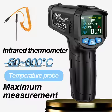 Infrared Thermometer Laser Non-contact Digital Temperature -50 to 800 Degree Meter Pyrometer Hygrome