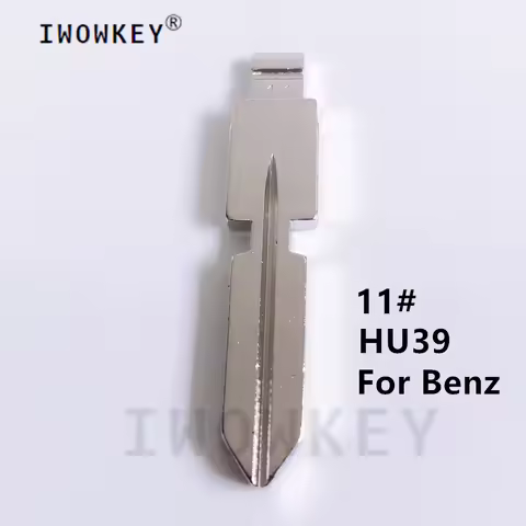 10pcs 11# Metal Uncut Blank keydiy xhorse Remote Key Blade NO. 11 HU39 For Ben1z W168 W124 W202 W210