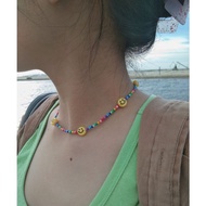 Smiley necklace jewellery (trendy/aesthetic/streetwear/fashion/sweet) accessories