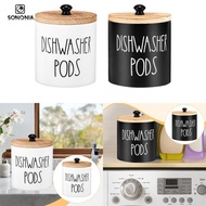 [SONONIA] Laundry Pod Container, Dustproof Portable Laundry Pod Container with Lid, Versatile Organi