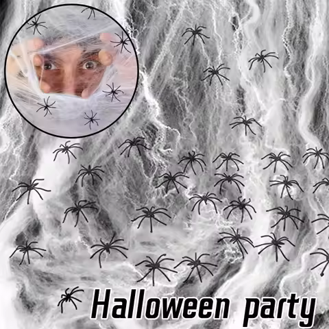Super Real Spider Web Fake Spider Halloween Artificial Terrorist Party Scene Decoration Terrorist Ho