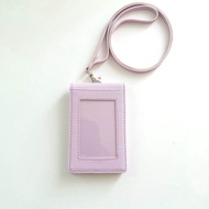 isvanna [GROSIR DOMPET] LANYARD ID CARD HOLDER NAME TAG KULIT DUA SISI BOLAK BALIK MIKA KANCING DOMP