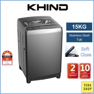 Khind WM150A 15KG Inverter Fully Auto Washing Machine Mesin Basuh