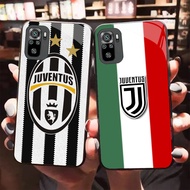HK-31 Juventus FC Glass KACA Casing for Xiaomi Redmi Note poco M5S 10S M3 SE 11 M4 10T 10 11S Pro 5G