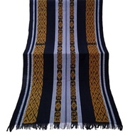 Kain Tenun Blanket Etnik Motif Toraja Warna Kuning