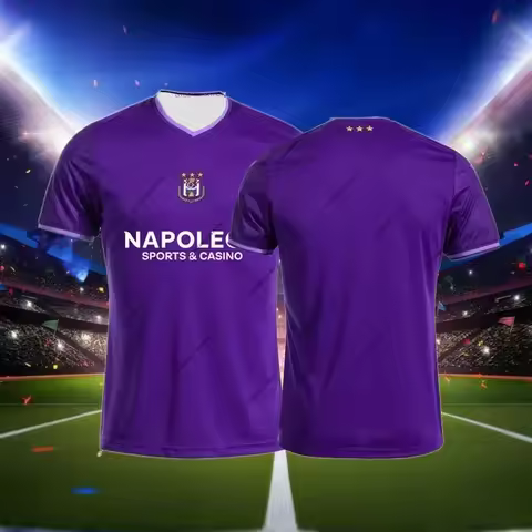 Anderlecht Football Belgium Men_Boy 24_25 Football Jersey Sports 3D Printed T-Shirt Fans Special Foo