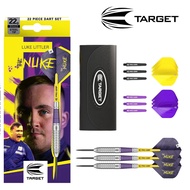 Target 22g Luke Littler Brass Steel Tip Darts Dart Arrow Set with Wallet