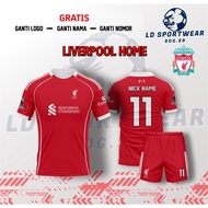 LIVERP00L 2025 HOME Jersey Full Printing Free Custom Name and Back Number