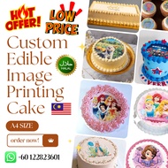 [HALAL] [A4/A3] Custom Edible Icing Image Printing + EDITING Birthday Sticker Kek Topper Sheet