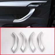 For BMW X1 F48 2016-2018 ABS Matte Silver Car Inner Door Handle Trim Car Accessories For BMW X2 F47
