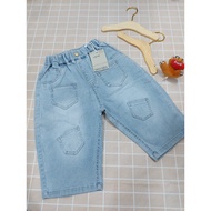Girls' blue jeans with 4 pockets 2588