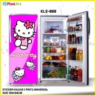 ஐ ◊ ▫ 1-door Refrigerator STICKER HELLO KITTY MOTIF STICKER ANTI-Scratch Strong Glue Heat Resistant