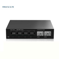 2.5Gb Switch 4 Port 2.5G Unmanaged Network Switch with 2 Port 10GbE SFP+ Slot Home Setup Ethernet Sw