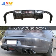 Carbon Fiber Car Racing Rear Bumper Lip Diffuser Spoiler With Lamp for Volkswagen vw CC 2013-2017 FR