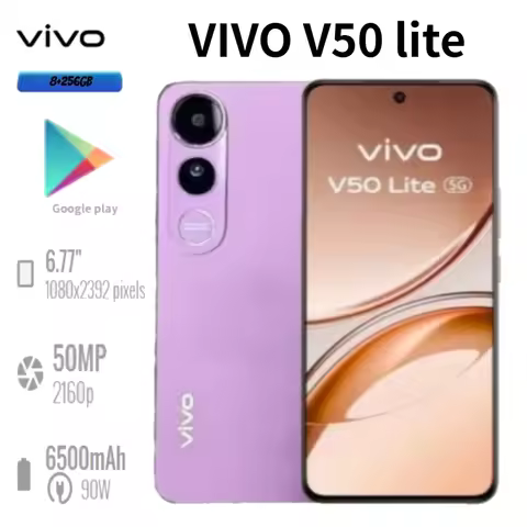 2026 Vivo V50 Lite International Edition Smartphone Dual 50-Megapixel Rear Camera 256GB Internal Sto