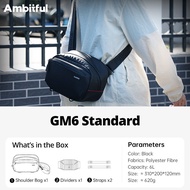Ambitful gm6 Genie Magic Túi đựng máy ảnh đeo vai 6L Crossbody du lịch nhẹ cân chụp ảnh không thấm n