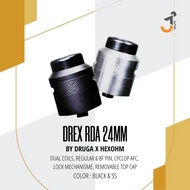 Drex Rda 24Mm Dual Coils Authentic By Druga X Hexohm