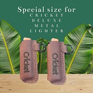 special size cricket leather case is designed to fit the cricket deluxe metal lighter with code 022