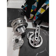 DTD Small Resize hub front & rear lighten drum brake & brakeless wave raider xrm nice rs smash