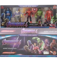 Avengers Model Set โมเดลอเวนเจอร์ มีไฟและไม่มีไฟ ขยับไ ตุ๊กตาMarvel ชุดโมเดลซุปเปอร์ฮีโร่ 5ตัว TY416