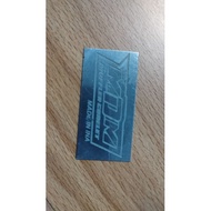 Emblem Leher MDM Muffler Corelet Knalpot