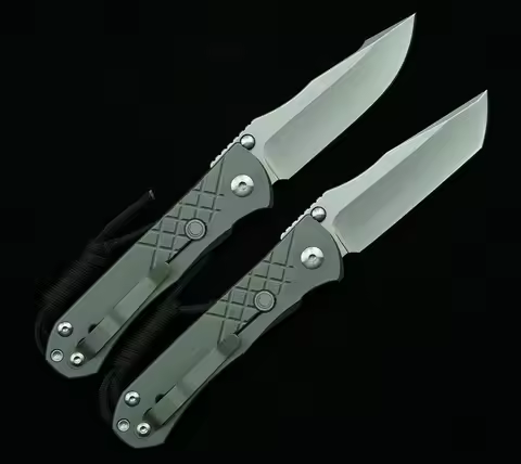 LEMIFSHE Umnumzaan Titanium Handle S35VN Blade Folding Knife Chris Reeve Outdoor Camping Kitchen Sur