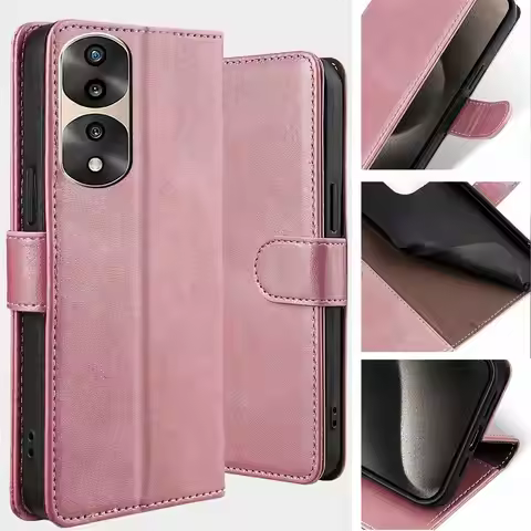 Business Book Style Multi Card Cover For Honor 70 Pro Plus honor 70 Lite Magnet Buckle Leather Flip 