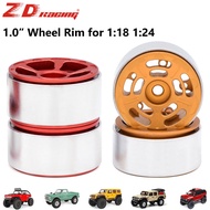 ZD Racing 1.0 inch RC Wheel Rims 4pcs Aluminium Alloy 5/10-Spoke Wheel Hub for 1/24 1/18 RC Car Axial SCX24 TRX4M AX24 FCX24